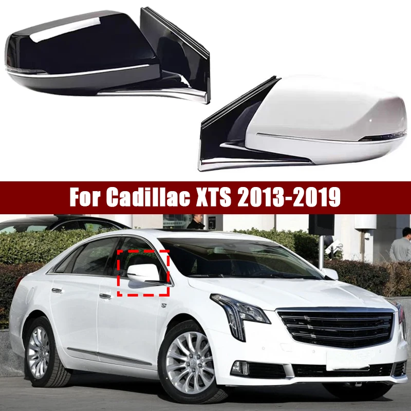 Car Side External Rearview Rear View Mirror Assembly For Cadillac XTS 2013-2019 Auto Electric folding Anti-glare Mirror Assy