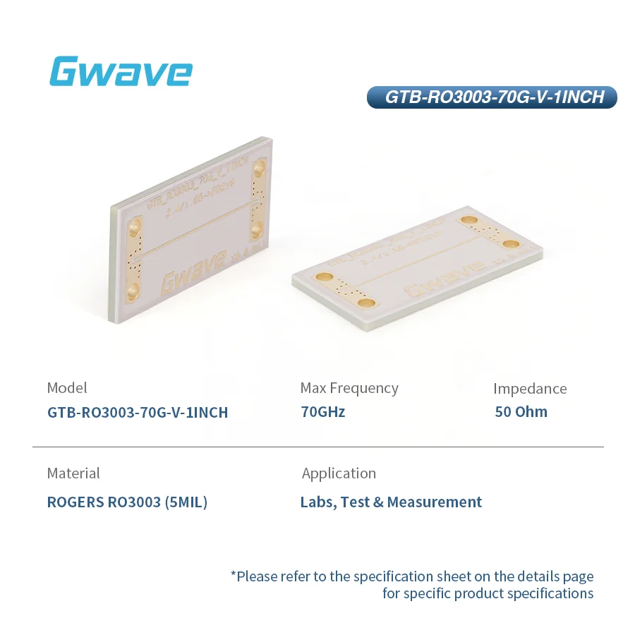 High Precision 70GHz Test Board PCB Professional Frequency Testing Printed Circuit Board For Electronic Testing Experiment