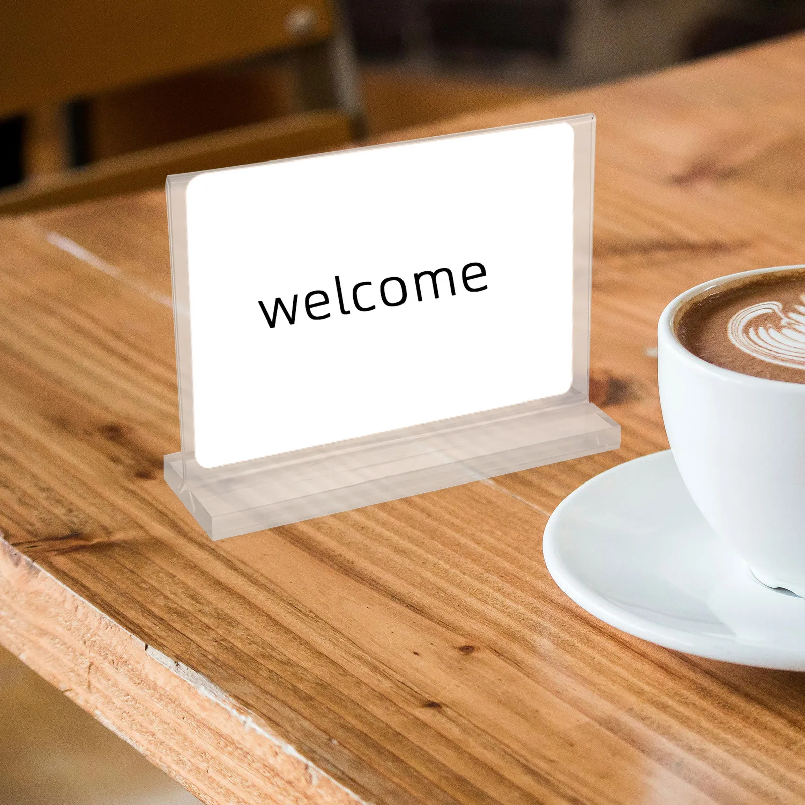 

3pcs T-Shaped Clear Acrylic Display Stand Double-Sided For Wedding Table Number Cards Restaurant Menu Desk Name Card Holder