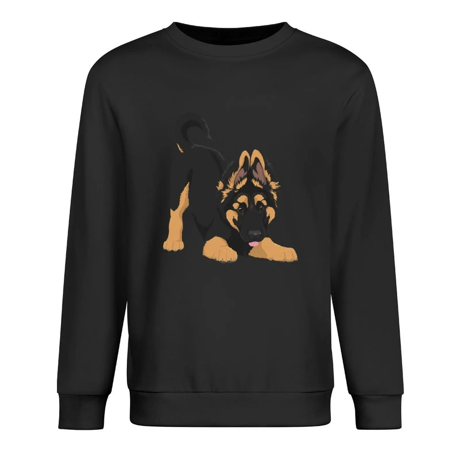 

German Shepherd Puppy Pullover korean style clothes korean clothes clothes for men autumn new hoodies and sweatshirts