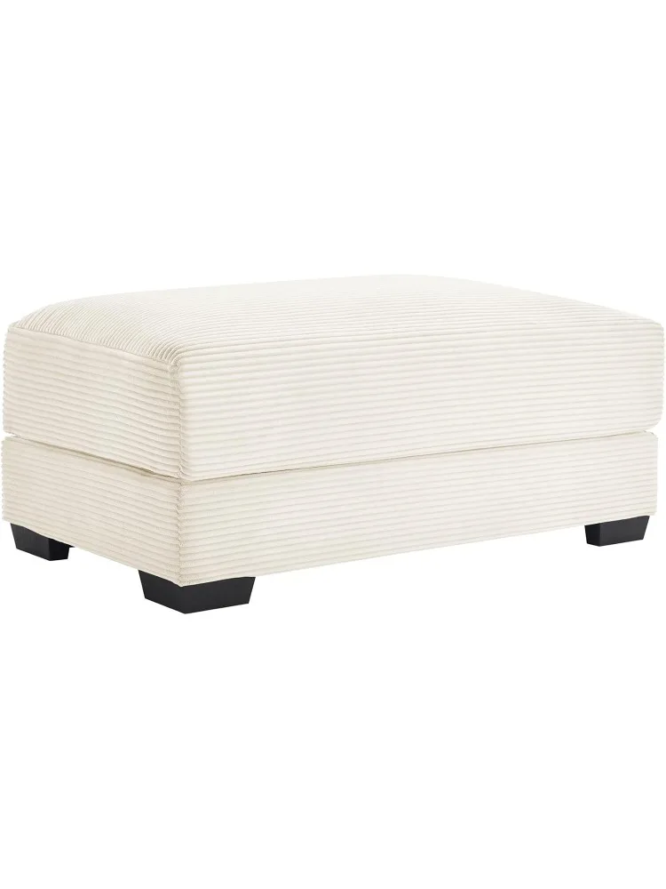 

Corduroy Upholstered Ottoman Bench for Living Room,46" x 33" Sofa Ottomans,Modern Sofa Stool,Serves as Extra Seating Be