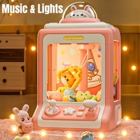 Children Coin Operated Play Game Claw Crane Machine Toys Dual Power Supply Automatic Doll Machines Kids Birthday Christmas Gifts