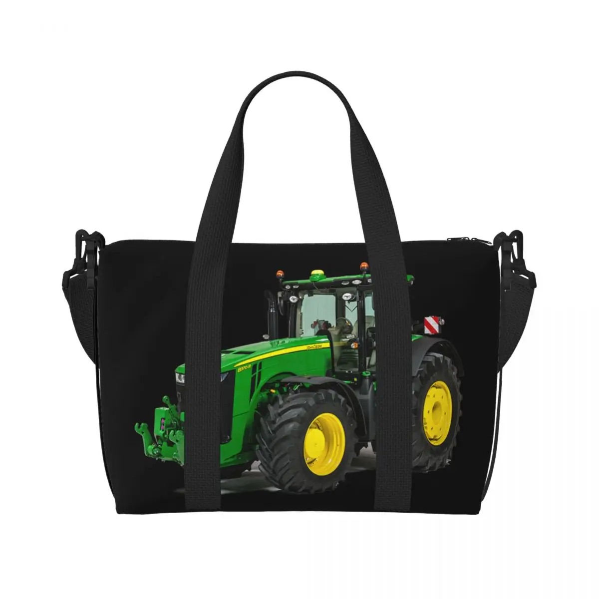 

Custom Tractor Beach Tote Bag for Women Extra Large Gym Carry On Travel Shopping Bags