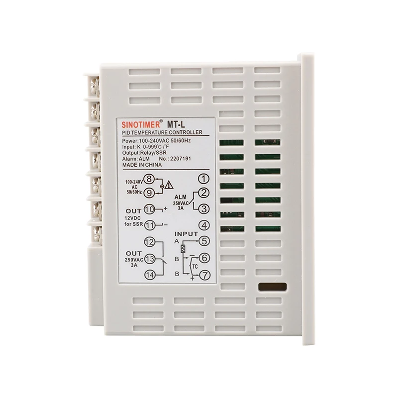 PID Temperature Controller Relay/Voltage Output 12VDC For External SSR Thermostat Thermocontroller 96*96MM Relay Contact 250V 3A