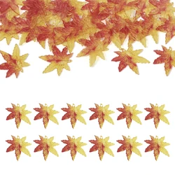 30pcs Acrylic Maple Leaf Pendants Autumn Theme Charms Pendant for jewelry making DIY bracelet necklace crafts decor,22x22x1mm