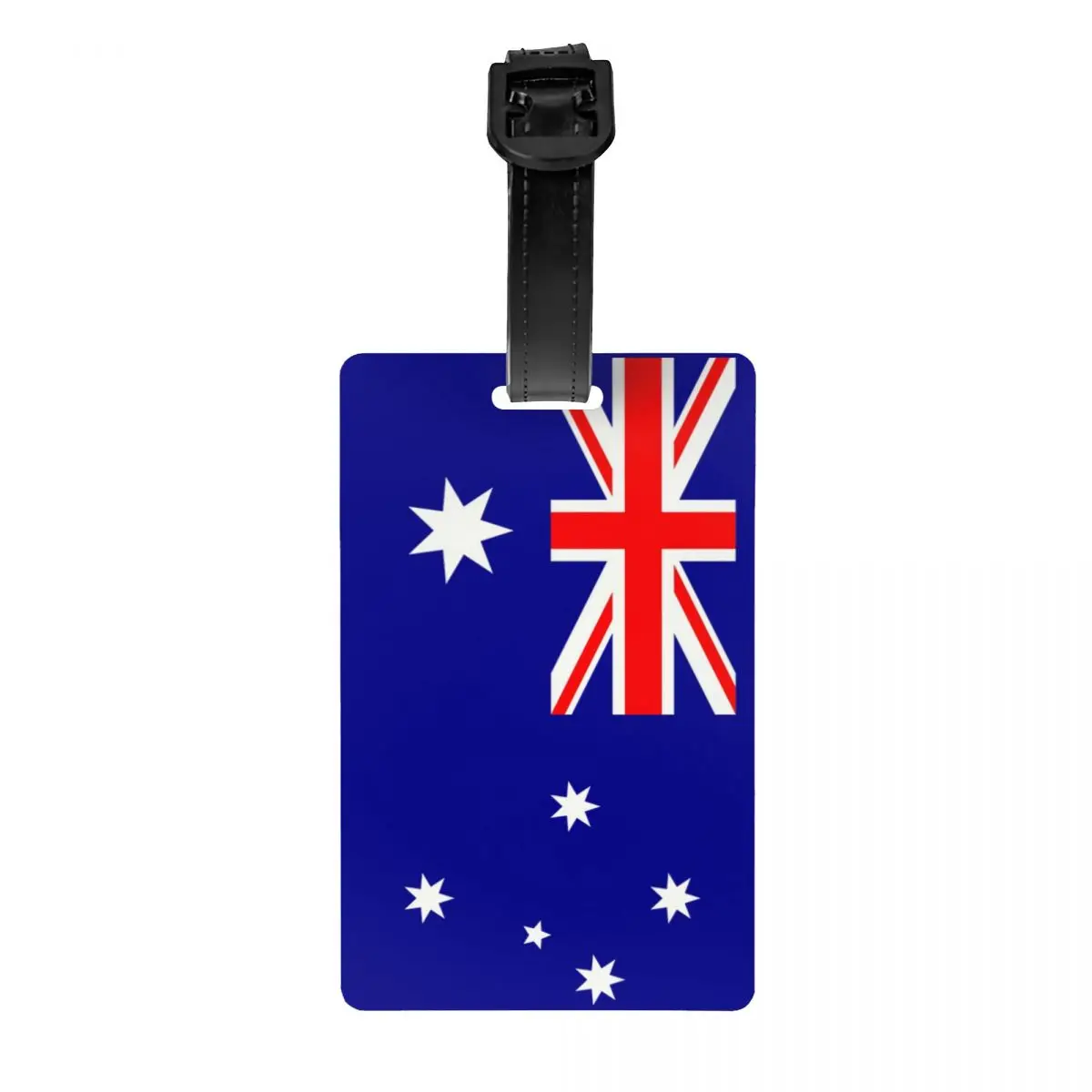 Etiqueta de equipaje personalizada con bandera de Australia con tarjeta de nombre, cubierta de privacidad del orgullo australiano, etiqueta de identificación para bolsa de viaje, Maleta