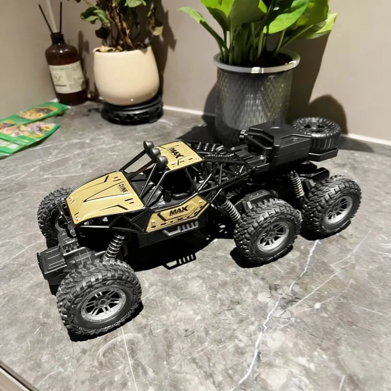 

Новый высокоскоростной радиоуправляемый шестиколесный внедорожный грузовик-трюкач MAX из сплава, для бездорожья, электрическая игрушка-подарок для всех