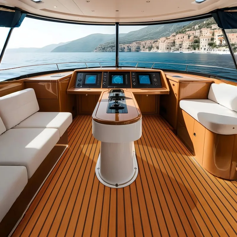 Teak design non-slip mat waterproof foam floor fittings for outdoor marine decks on all vessels
