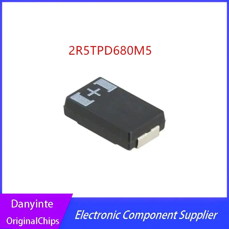 NEW 100% 10PCS 2R5TPD680M5 2.5V 680UF  Tantalum capacitor