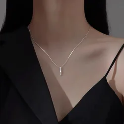 925 Sterling Silver Women Romantic AAA Zircon Pendant Necklaces Clavicle Chain Fine Jewelry Gifts