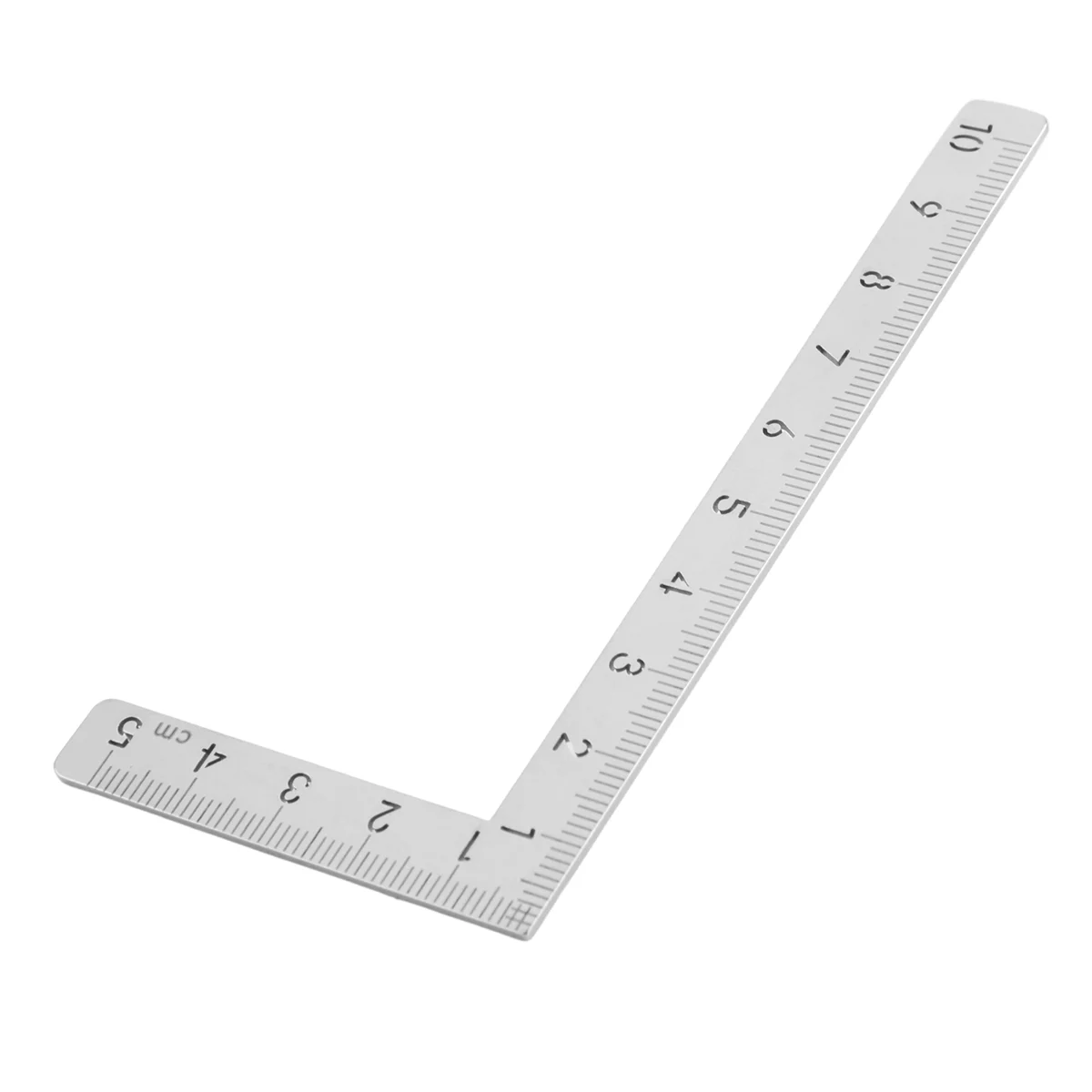 Mini righello angolare quadrato 10 x5cm 90 gradi in acciaio inossidabile piccolo righello rotante per la lavorazione del legno