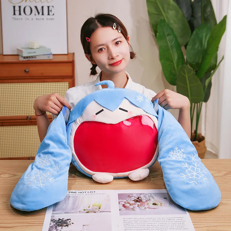 Miku Fufu Bolsa de Ombro para Crianças, mochila Kawaii Cartoon, bolsa de estudante, bonito pacote Anime, brinquedos de pelúcia, presentes para meninas, novo