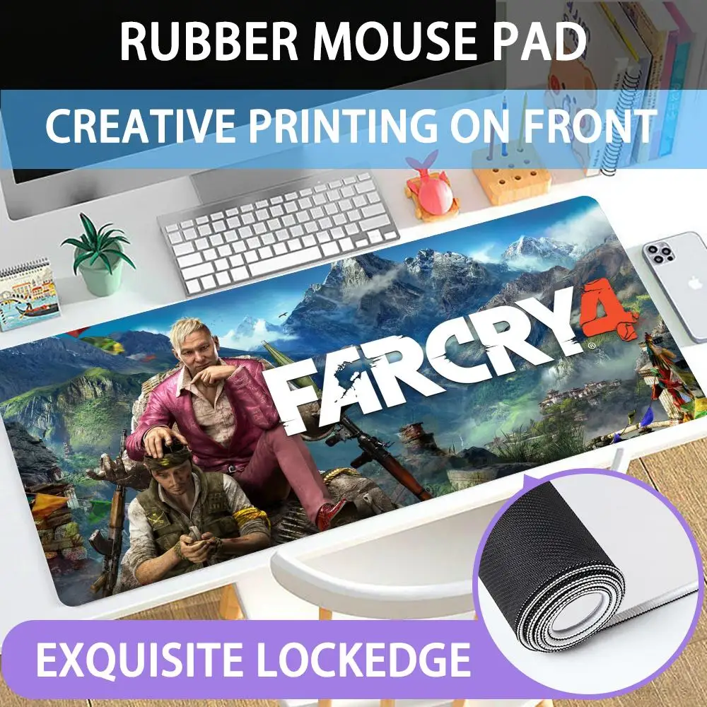 

Mouse Pad Large rubber mouse pad with lock edge computer gamer HD GameFar Cry printing desk pad keyboard pad