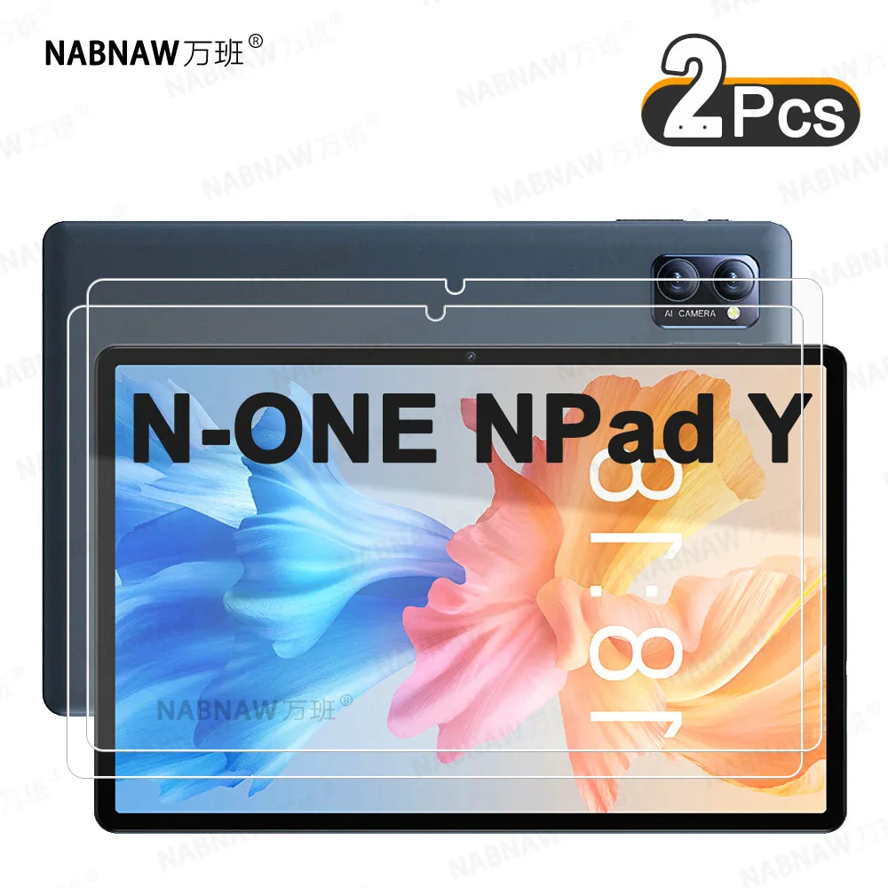 

2 Pieces HD Scratch Proof Screen Protector Tempered Glass For N-ONE NPad Y1 10.1 Tablet Oil-coating Film Free Bubble