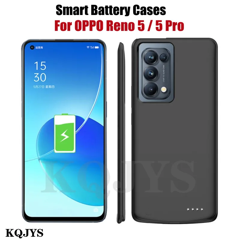 

Battery Charger Cases For OPPO Reno 5 Battery Case 6800mAh Portable Power Bank Battery Charging Cover for OPPO Reno 5 Pro