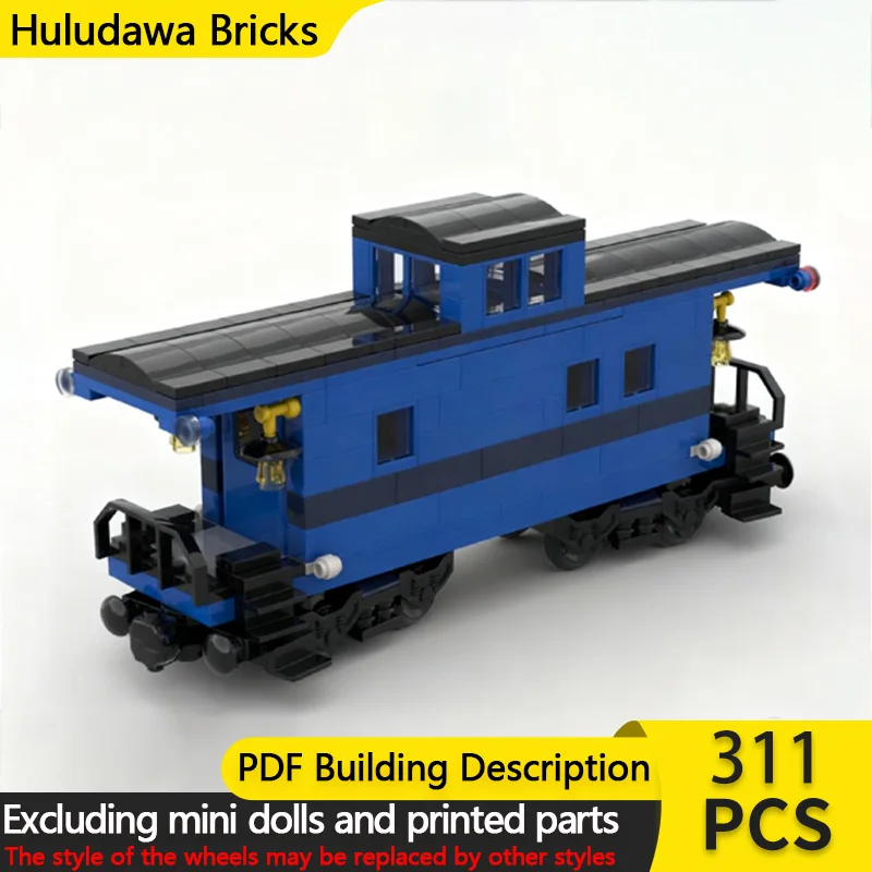 

Модель городской автомобиль MOC, строительные кирпичи, кабовизный поезд, охранная карета, модульная технология, детские праздничные подарки, сборные игрушки, костюм