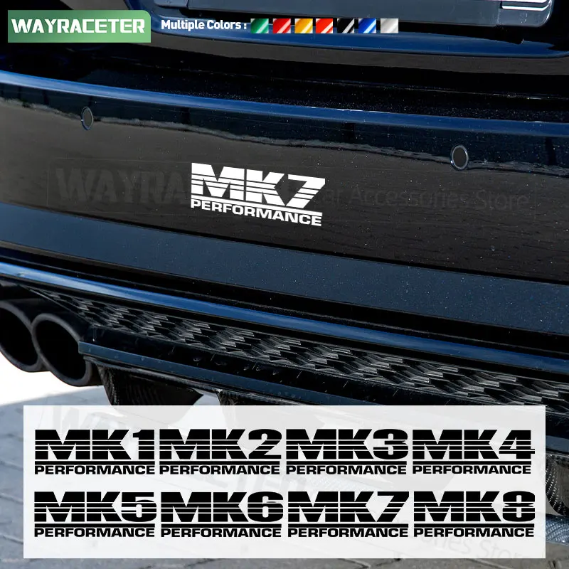 2 Pcs GTI Performance Window Body Graphics Vinyl Decal For Volkswagen Golf 8 7 6 5 4 3 2 1 VW MK1 MK2 MK3 MK4 MK5 MK6 MK7 MK8