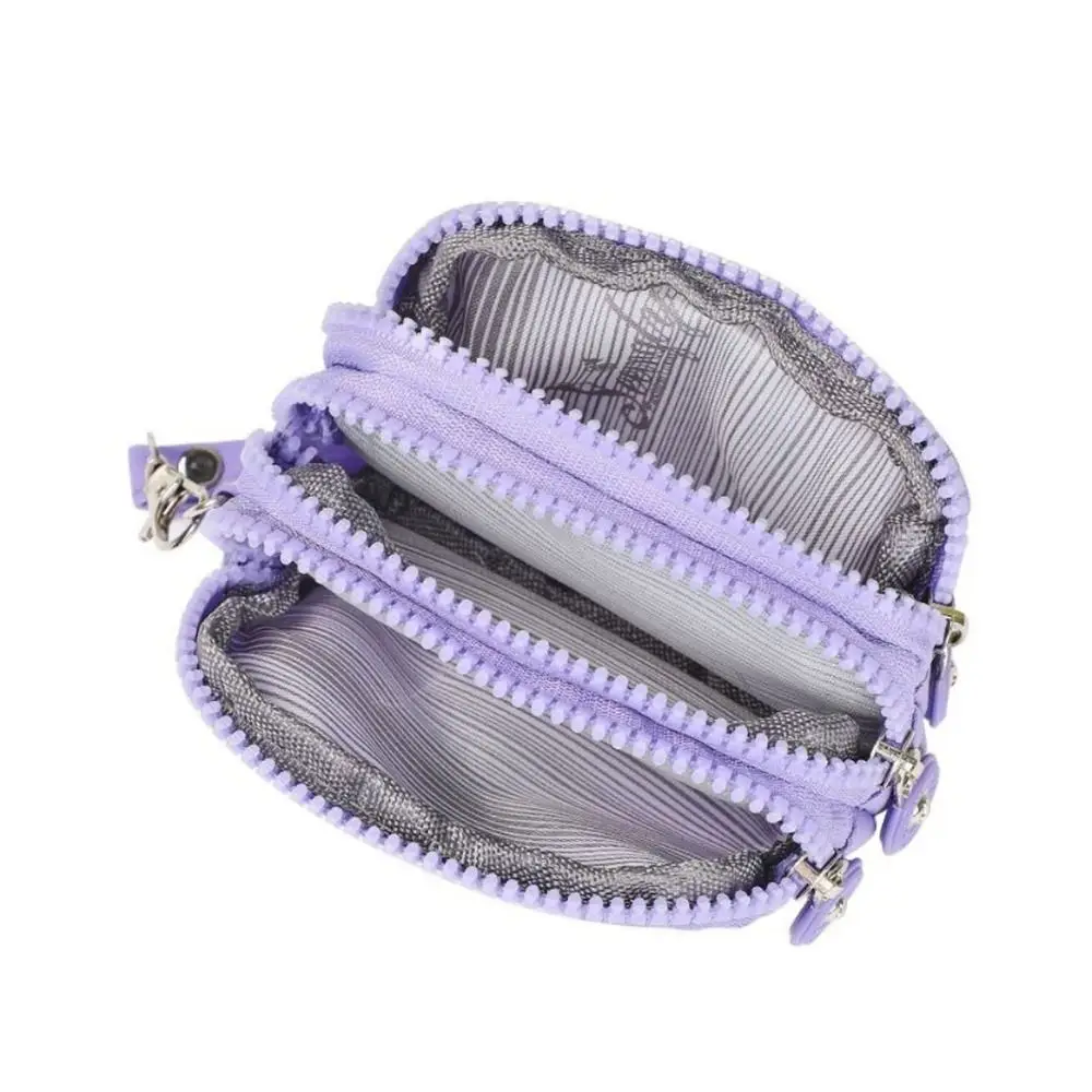 Universal Card Holder Coin Bags Large Capacity Three Layers Purse Waterproof Zipper Wallet Bank ID Credit Card Keys Earphone