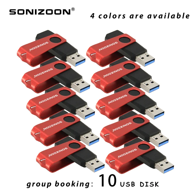 SONIZOON Stable and Fast USB Flash Drive 3.0 10pcs/lot 32GB/64GB/128GB Pen Drive Pack for Personal Use/Wholesale U Disk флешка