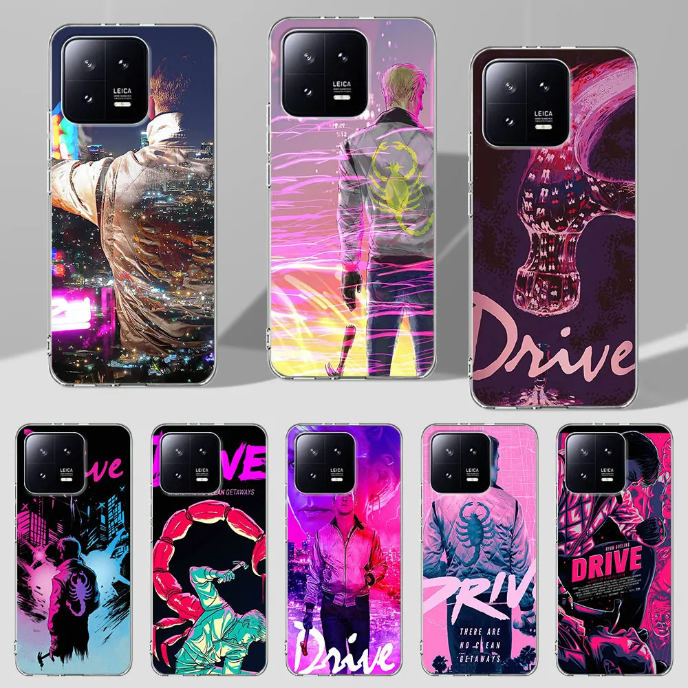 Drive Art Ryan Gosling Case for Xiaomi Mi 11T 13 11 10T 8 9 CC9 A3 CC9E 11i 12 12X 8 9T Pro 10 Lite Transparent TPU Phone Cover