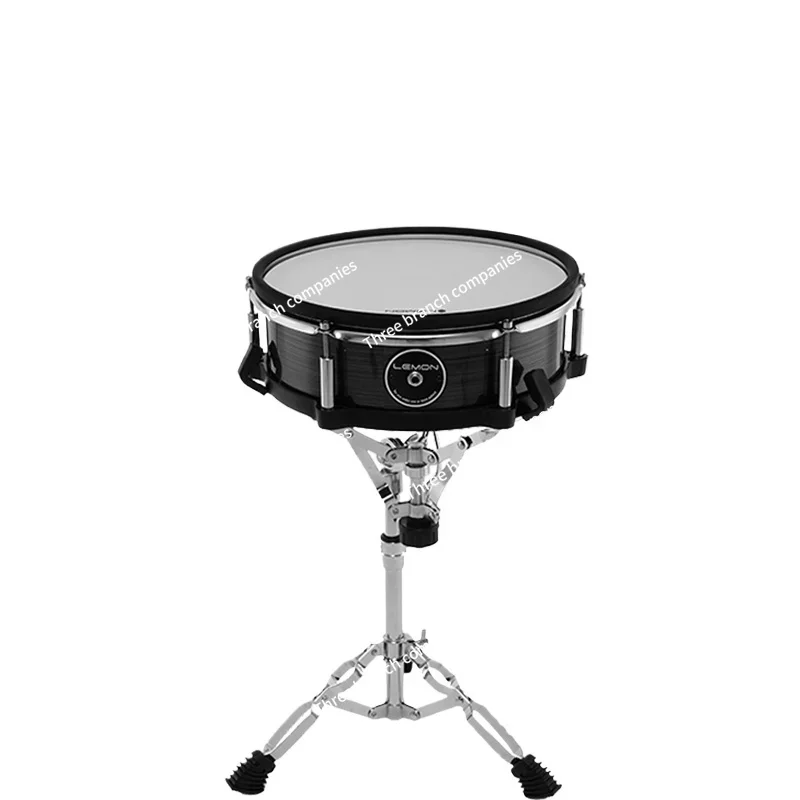 12 Inch Independent Snare Trigger Electronic Mesh Wood Cavity Snare Drum with Bracket