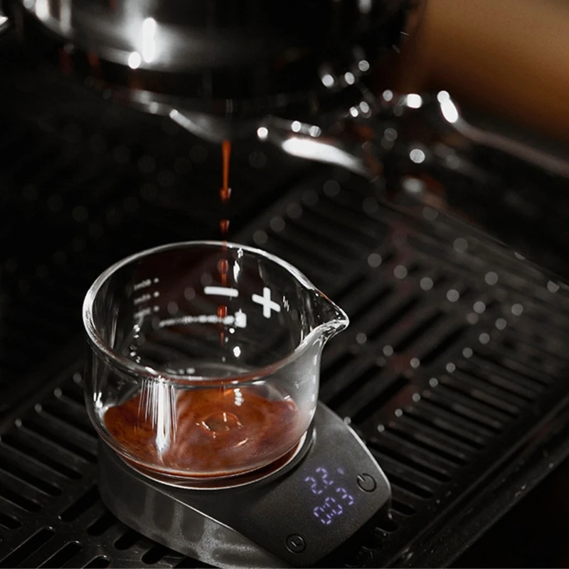 Escala espressos estables precisa a 0.1 gramos escala café para entusiastas del café