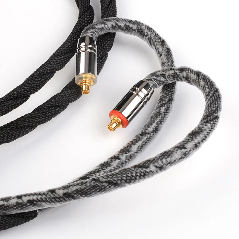 NiceHCK HiCotton HiFi auricular Cable de actualización 7N plateado OCC 3,5/2,5/4,4mm MMCX/0,78mm 2 pines para S12PRO Bravery Olina invierno