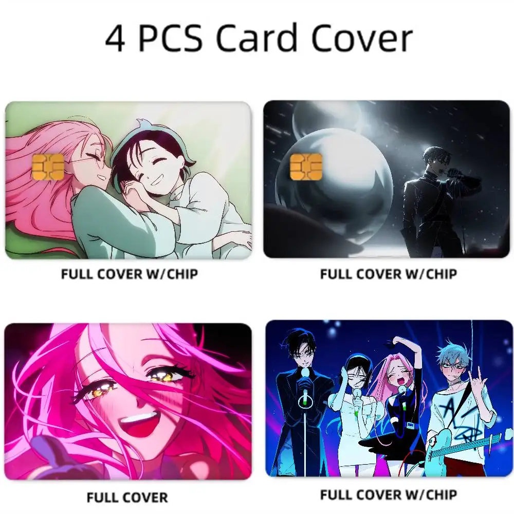 Anime Alien Stage Ivan Till 4 Pcs Sticker Film Skin Cover Case For Small Large No Chip Debit Credit Card Front Side