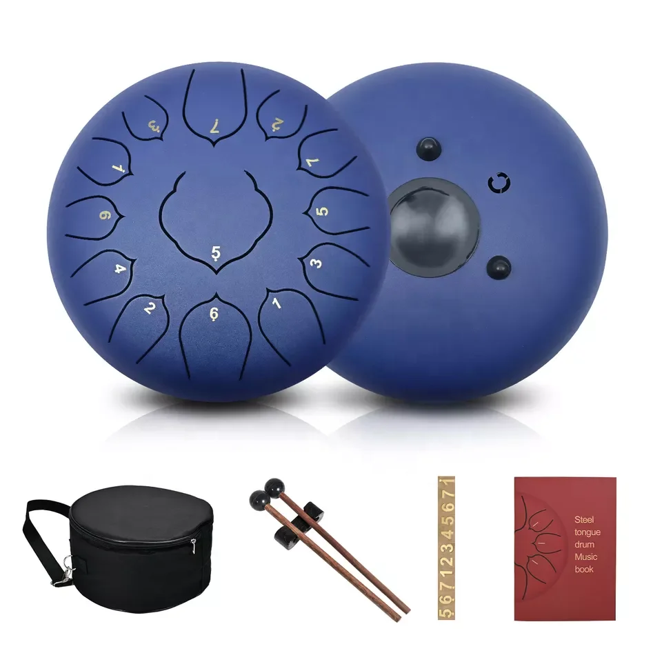 高品質パーカッション楽器 15音 ミニハンドパン スチールタ - Musical Instrument Percussion のレビューと価格