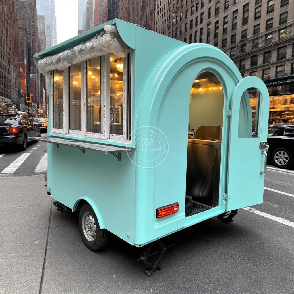 

Mobile Food Trailers Fully Equipped Prefab Container Restaurant Food Truck Taco Cart Coffee Bar Pizza Bbq Kiosk for Sale