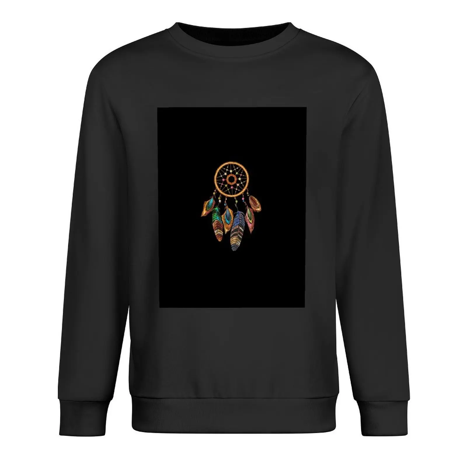 

Embroidery dream catcher Pullover anime clothing men's winter sweater autumn male clothes sports sweatshirt man