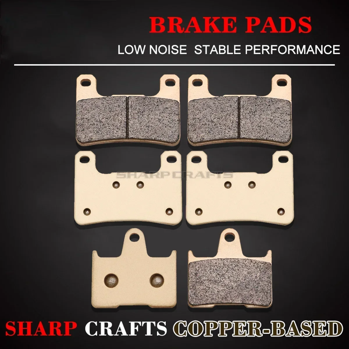 For Suzuki GSXR 600 750 K4/K5 XK5 Radial Caliper 2004-2005 Motorcycle Front Rear Brake Pads GSXR 1000 GSXR1000 K5/K6 05-2006
