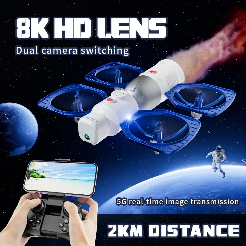 Brand New V45 RC Drone WIFI FPV Camera HD 8K Space Satellite Aircraft Remote Control Satellite Photography Drone RC Toy