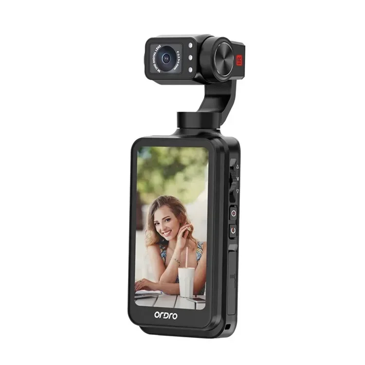 أحدث 5K Pocket DV 3-Axis Gimbal Camera Ordro M5 Face Tracking Palm Vlog Camcorder يسهل حملها للسفر