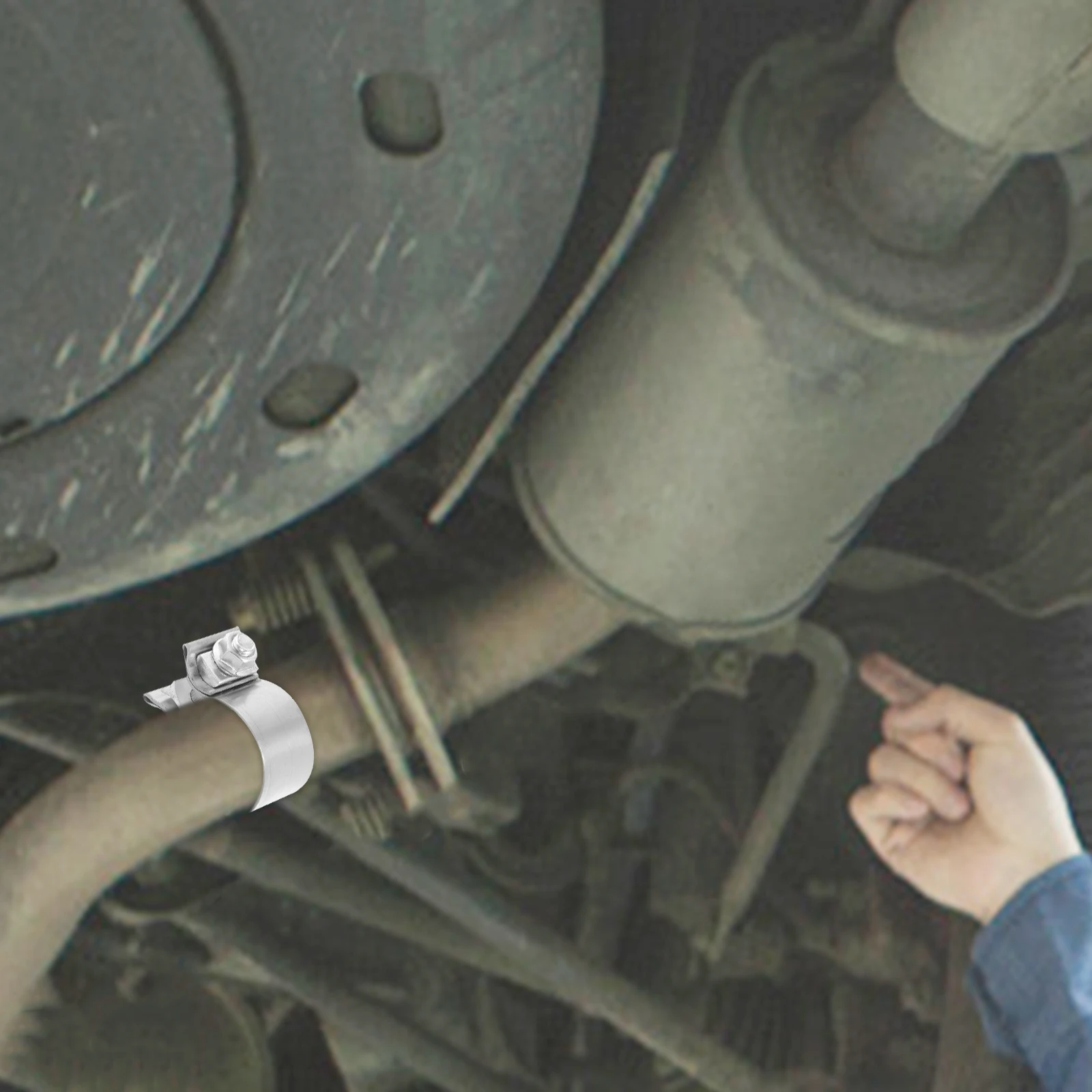 

Stainless Steel Pipe Hoop Exhaust Clamps Reusable Heavy Duty Repair Kits Accessories Car Modification Vehicles Compatibility