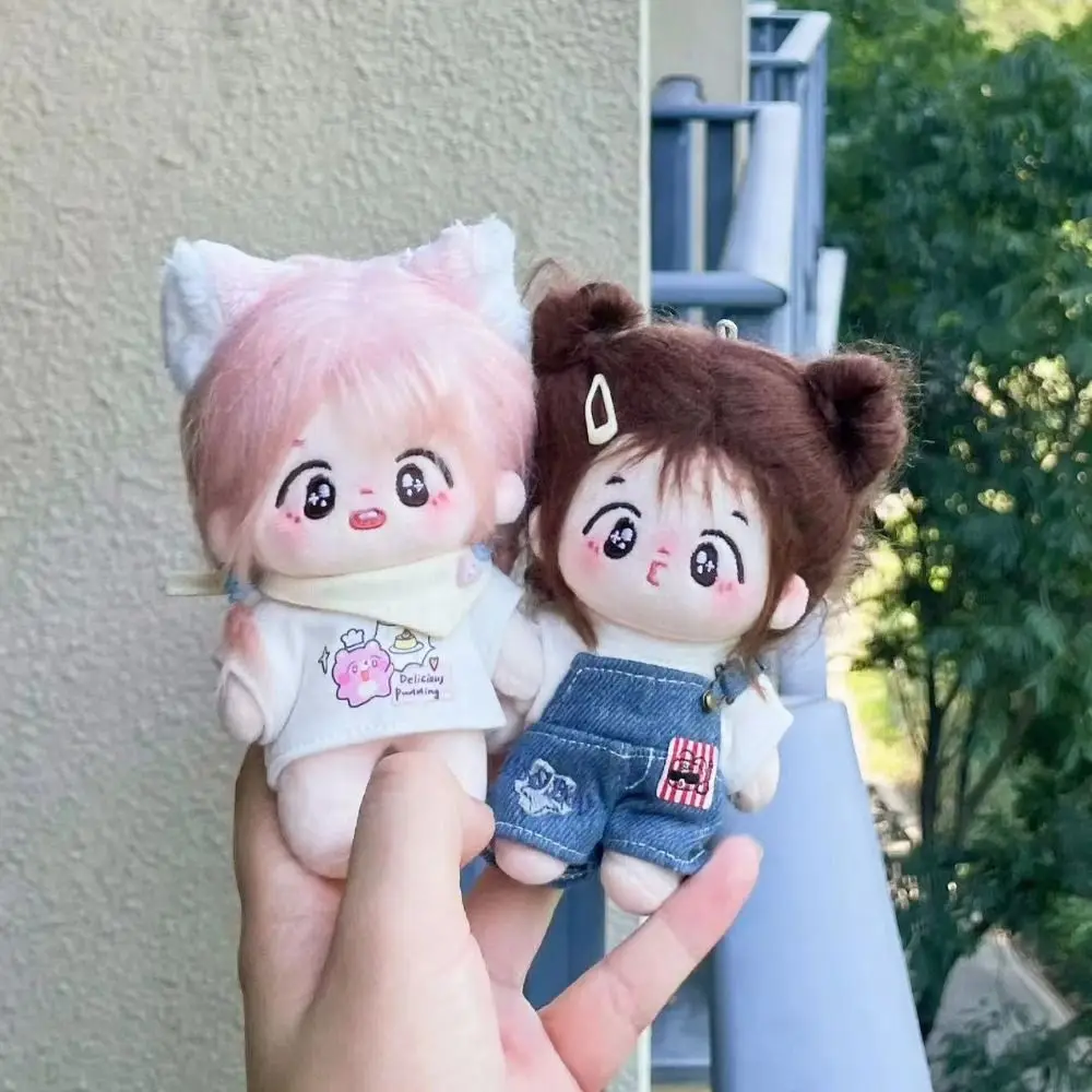 10CM 의류 액세서리 멀티컬러 티셔츠 바지 정장 사진 소품 드레스 갈아입기 게임 만화 동물 롬퍼스 면