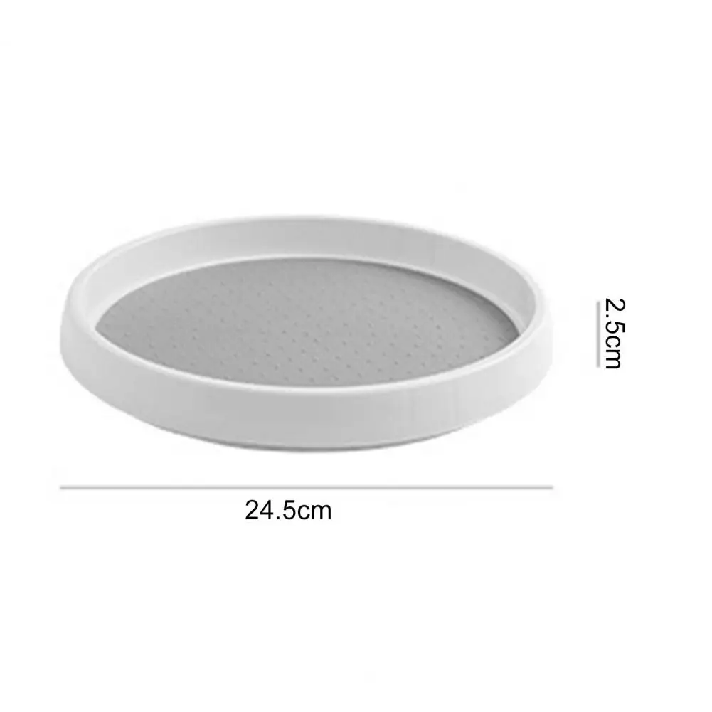 Storage Tray Non-slip Spice Rack Large Capacity Round Kitchen Seasoning Organizer Turntable Household Rotating Organizer