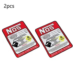 2 pezzi NOS Sticker Car Emblem NOS Bottle Vinyl Decal Badge accessori per motocbike Car Bike Truck