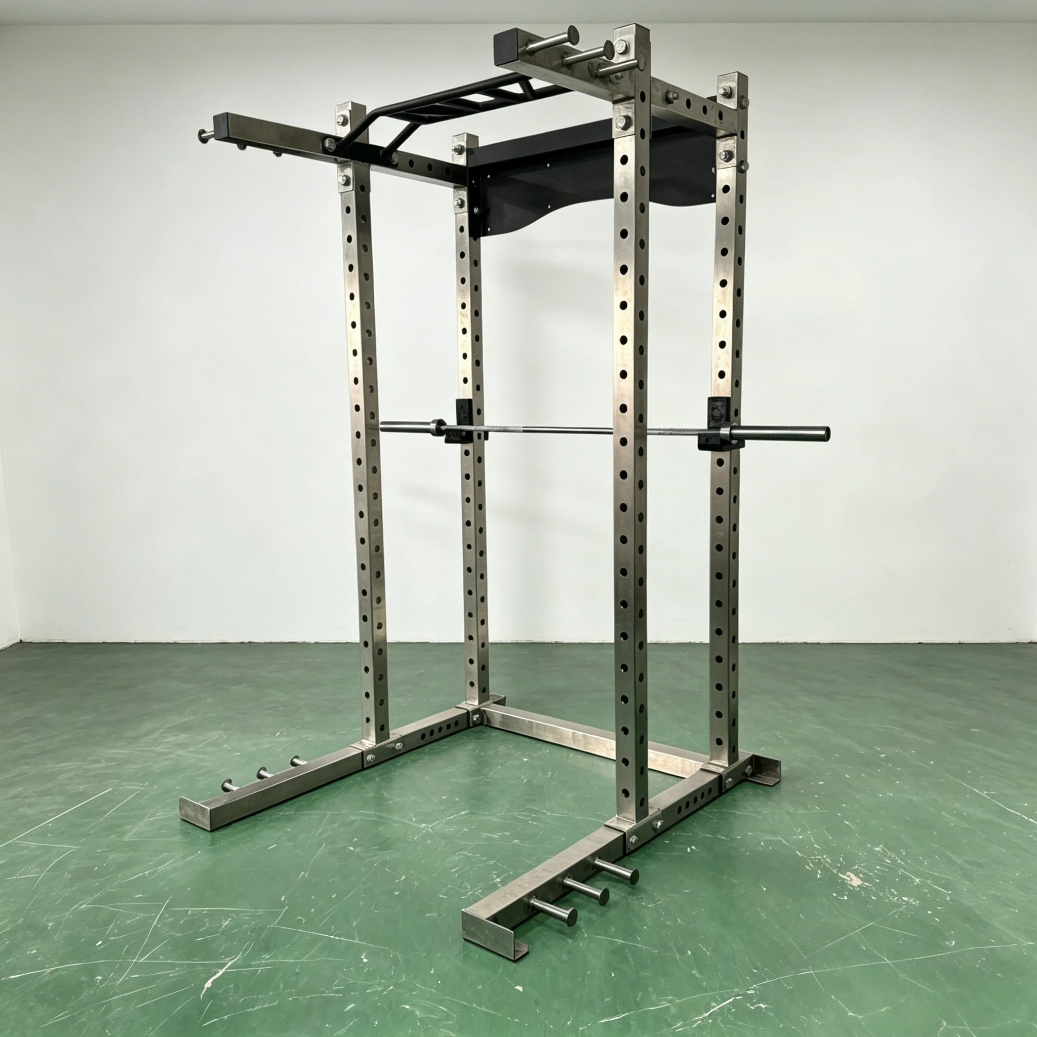 Factory Direct Sale Commercial Standard Stainless Steel Power Rack  Power Cage