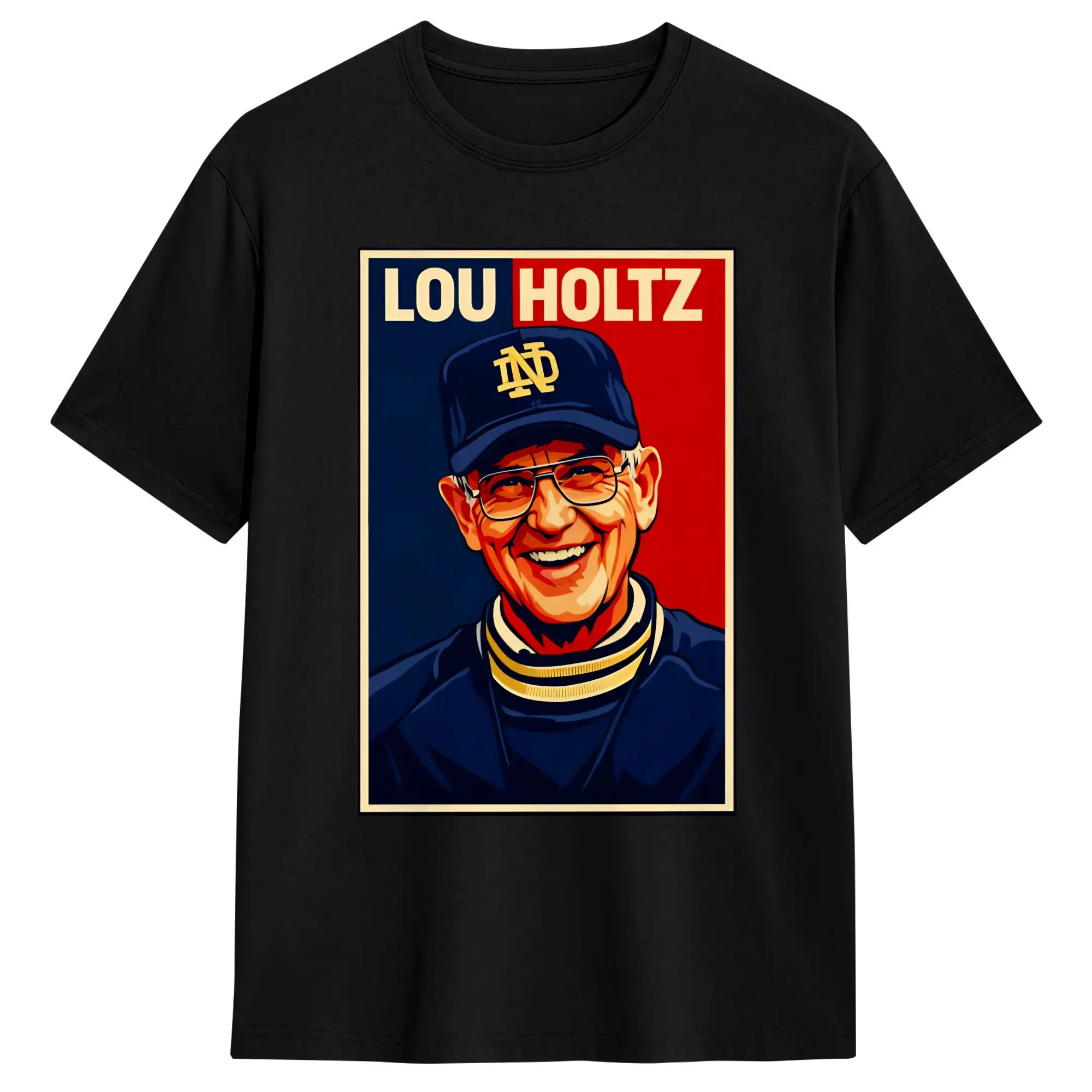 Men Lou Holtz Retro Style T Shirts  Cotton Clothes Casual Short Sleeve Crew Neck Tee Shirt Summer T-Shirts
