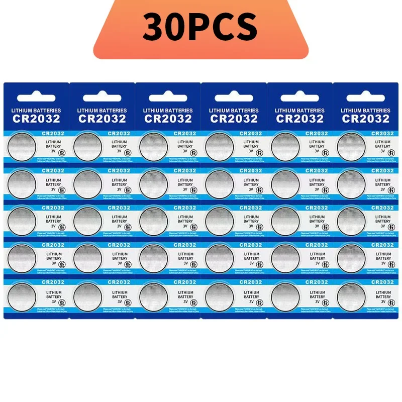 2–100 Stück CR2032 3 V Lithium-Batterie, für Autoschlüsselanhänger, Uhr, Taschenrechner, Spielzeug, Glukosemessgerät, Skala, Großhandel mit Knopfzellenbatterien