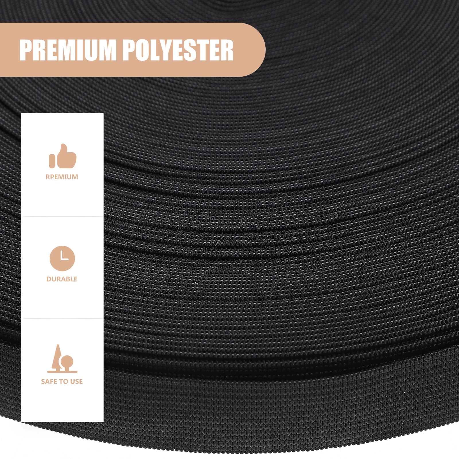 

1 Roll Knitted Elastic Stretchy Cord Diy Crafts Sewing Costume Accessories Flat Stretch Band Household Clothing Waist Packaging