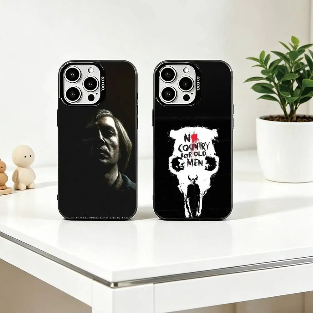 

Movie No Country for Old Men Phone Case For iPhone 17,16,15,14,13,12,11 Plus,Pro Max,XS,Colorful Silver Phone case Funda Cover