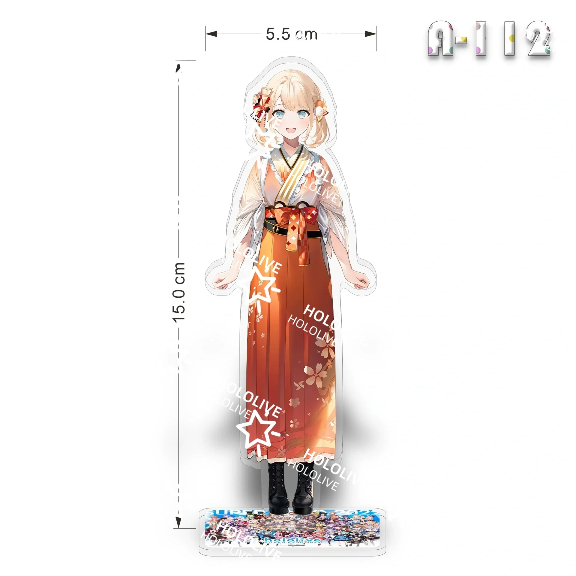 Anime Acrylic Figure Stand Model Desk Decor Ornament Cartoon Darknesss Hololive Inugami Korone Keychain Fans Gift view 4