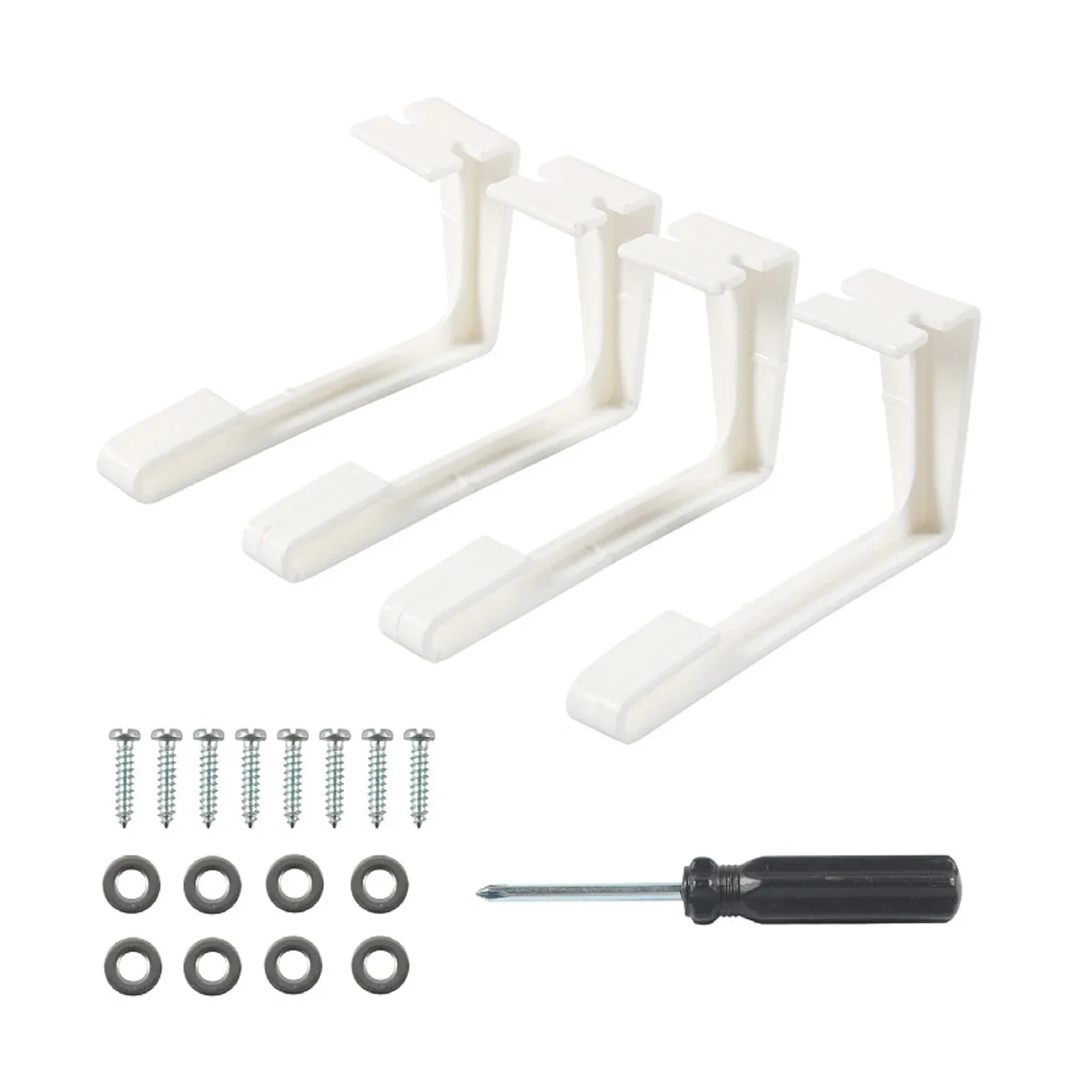 4pcs RV Drape Clips Curtain Track Pulley RV Curtain Track Drapery Ceiling Hook Multifunctional Buckle Drapery Clips for Bedroom