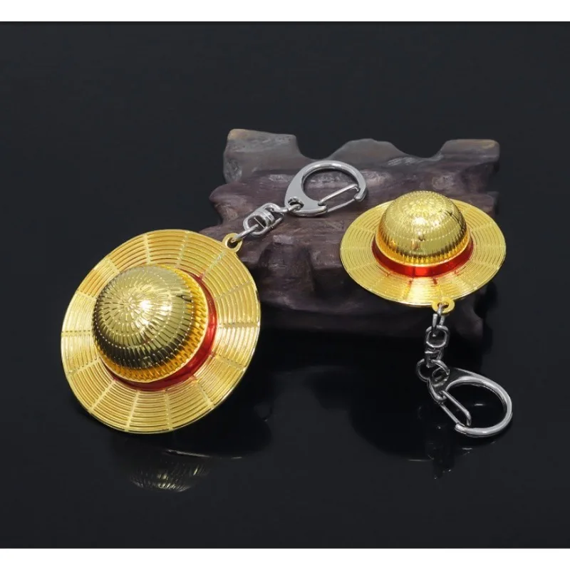 

Классический аниме One Piece Luffy брелок соломенная шляпа кулон металлический брелок веер ролевые игры брелок аксессуары ювелирные изделия