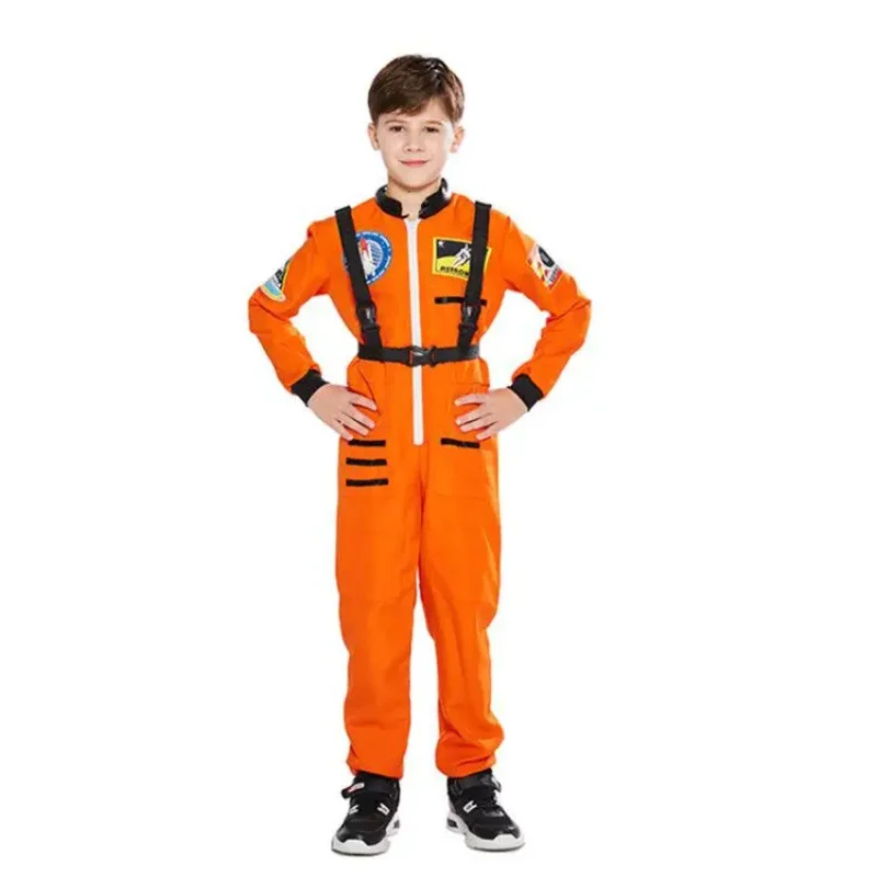 Astronaut Costume For Kids Space Suit Roll Play Dress Up Costume School Uniforms Cosplay Party