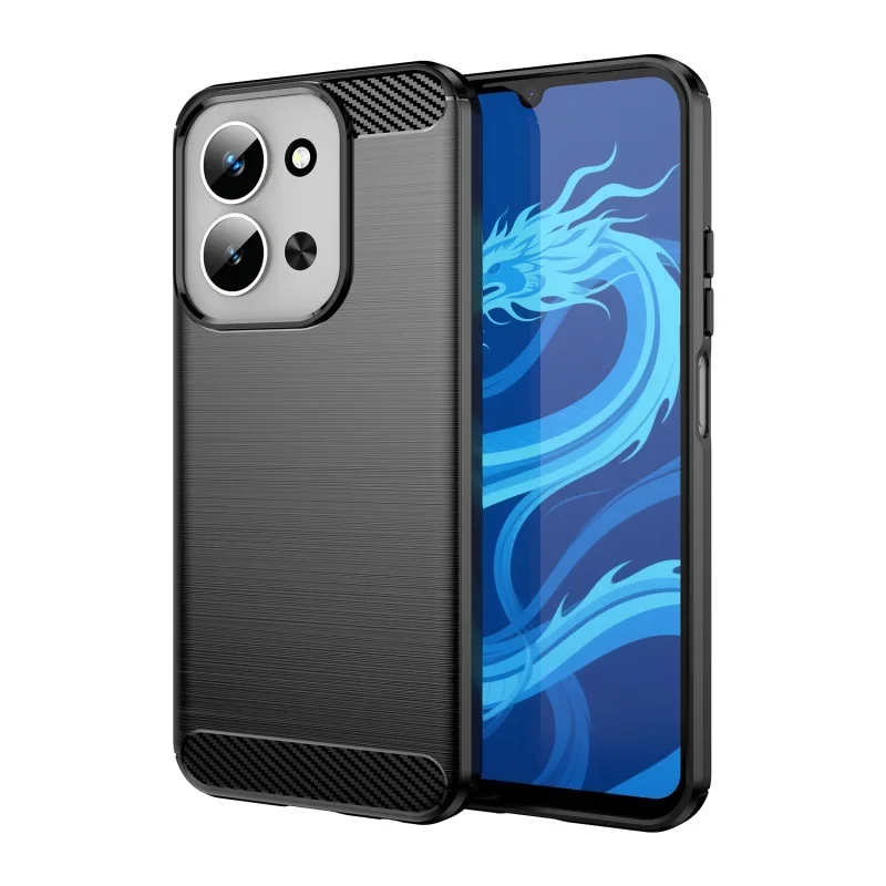 

Carbon Fiber Case For Xiaomi Redmi 15C Soft Silicone Shockproof Phone Cover for Xiaomi Redmi 15C