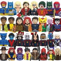 Marvel Blocks Bricks Black Cat Batman Morph TVA Agent Mini character building blocks Hot toy children's party gift