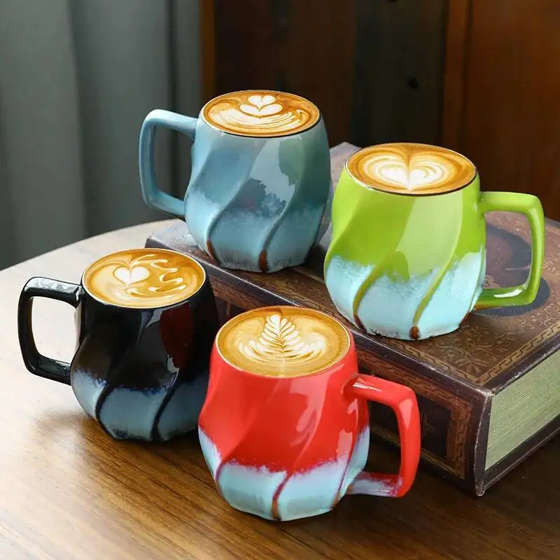 

Coffee Cup Water Cup High-value Mug Coarse Ceramic Latte Cup Ceramic Breakfast Cup Couple Cup